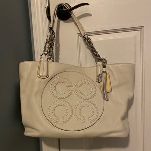 White Coach Handbag